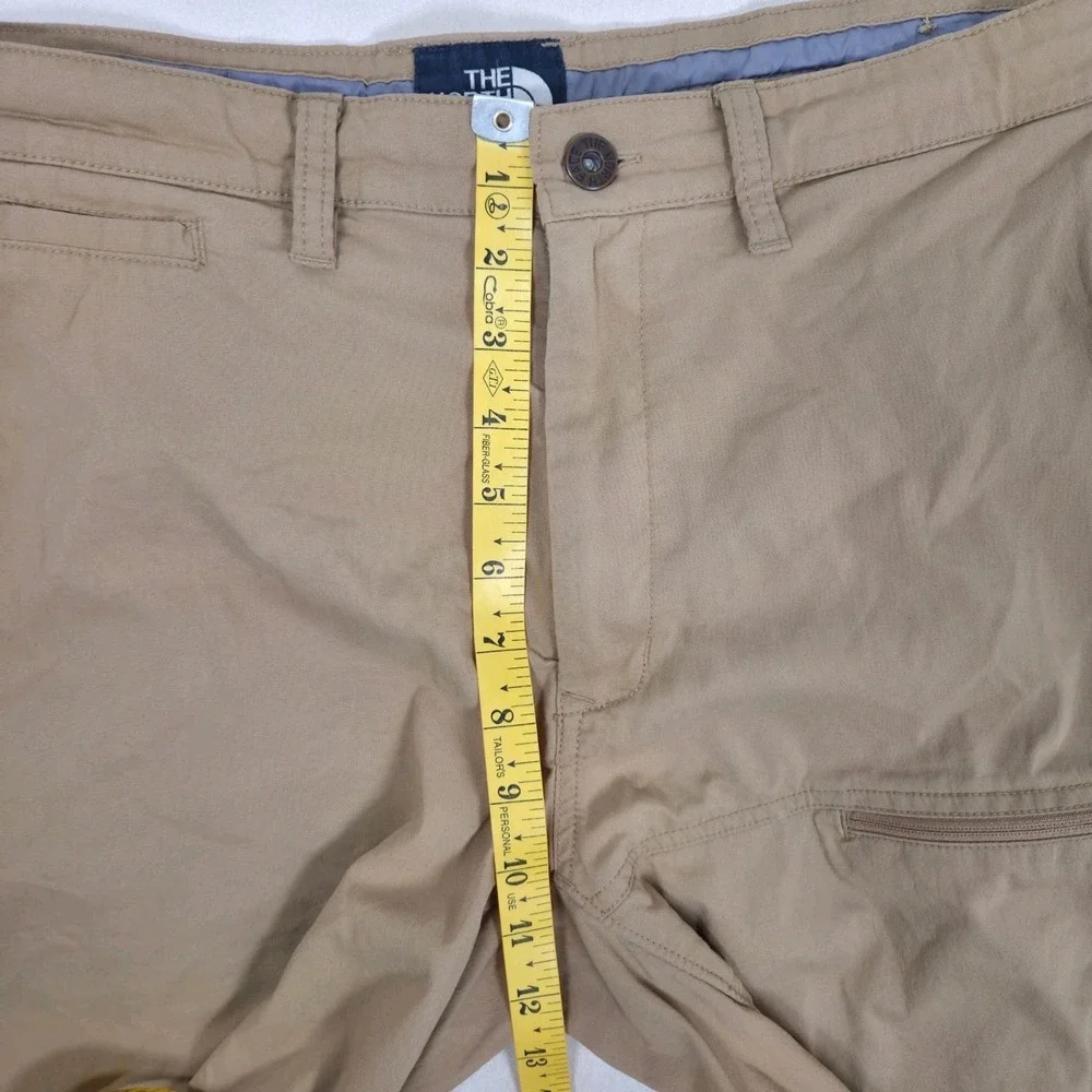 The North Face Cargo Shorts Mens 34 Tan Hiking Utility Performance Outdoor 35×9